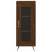 Buffet haut Chêne marron 34,5x34x180 cm Bois d'ingénierie - Photo n°8