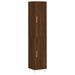 Buffet haut Chêne marron 34,5x34x180 cm Bois d'ingénierie - Photo n°1