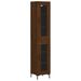 Buffet haut Chêne marron 34,5x34x180 cm Bois d'ingénierie - Photo n°1