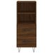 Buffet haut Chêne marron 34,5x34x180 cm Bois d'ingénierie - Photo n°6