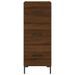 Buffet haut Chêne marron 34,5x34x180 cm Bois d'ingénierie - Photo n°6