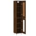 Buffet haut Chêne marron 34,5x34x180 cm Bois d'ingénierie - Photo n°4