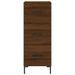 Buffet haut Chêne marron 34,5x34x180 cm Bois d'ingénierie - Photo n°6