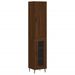 Buffet haut Chêne marron 34,5x34x180 cm Bois d'ingénierie - Photo n°1