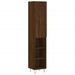 Buffet haut Chêne marron 34,5x34x180 cm Bois d'ingénierie - Photo n°1