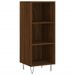 Buffet haut Chêne marron 34,5x34x180 cm Bois d'ingénierie - Photo n°5