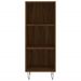 Buffet haut Chêne marron 34,5x34x180 cm Bois d'ingénierie - Photo n°6