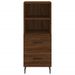 Buffet haut Chêne marron 34,5x34x180 cm Bois d'ingénierie - Photo n°6