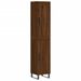 Buffet haut Chêne marron 34,5x34x180 cm Bois d'ingénierie - Photo n°1