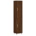 Buffet haut Chêne marron 34,5x34x180 cm Bois d'ingénierie - Photo n°1