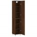 Buffet haut Chêne marron 34,5x34x180 cm Bois d'ingénierie - Photo n°4