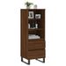 Buffet haut Chêne marron 40x36x110 cm Bois d'ingénierie - Photo n°3