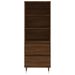 Buffet haut Chêne marron 40x36x110 cm Bois d'ingénierie - Photo n°5