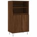 Buffet haut Chêne marron 60x36x110 cm Bois d'ingénierie - Photo n°1