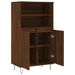 Buffet haut Chêne marron 60x36x110 cm Bois d'ingénierie - Photo n°5