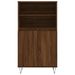 Buffet haut Chêne marron 60x36x110 cm Bois d'ingénierie - Photo n°6