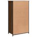 Buffet haut chêne marron 62x32x106,5 cm bois d'ingénierie - Photo n°7