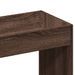 Buffet haut chêne marron 63x33x140 cm bois d'ingénierie - Photo n°9