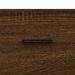 Buffet haut chêne marron 69,5x31x115 cm bois d'ingénierie - Photo n°9