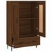 Buffet haut chêne marron 69,5x31x115 cm bois d'ingénierie - Photo n°6