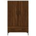 Buffet haut chêne marron 69,5x31x115 cm bois d'ingénierie - Photo n°6