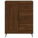 Buffet haut Chêne marron 69,5x34x180 cm Bois d'ingénierie - Photo n°8