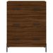 Buffet haut Chêne marron 69,5x34x180 cm Bois d'ingénierie - Photo n°8