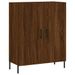 Buffet haut Chêne marron 69,5x34x180 cm Bois d'ingénierie - Photo n°7