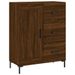 Buffet haut Chêne marron 69,5x34x180 cm Bois d'ingénierie - Photo n°7