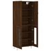 Buffet haut Chêne marron 69,5x34x180 cm Bois d'ingénierie - Photo n°4