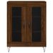 Buffet haut Chêne marron 69,5x34x180 cm Bois d'ingénierie - Photo n°8