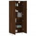 Buffet haut Chêne marron 69,5x34x180 cm Bois d'ingénierie - Photo n°3