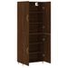 Buffet haut Chêne marron 69,5x34x180 cm Bois d'ingénierie - Photo n°4