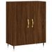 Buffet haut Chêne marron 69,5x34x180 cm Bois d'ingénierie - Photo n°6