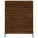 Buffet haut Chêne marron 69,5x34x180 cm Bois d'ingénierie - Photo n°8