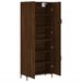 Buffet haut Chêne marron 69,5x34x180 cm Bois d'ingénierie - Photo n°4