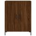 Buffet haut Chêne marron 69,5x34x180 cm Bois d'ingénierie - Photo n°8