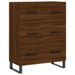 Buffet haut Chêne marron 69,5x34x180 cm Bois d'ingénierie - Photo n°7