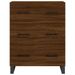 Buffet haut Chêne marron 69,5x34x180 cm Bois d'ingénierie - Photo n°8