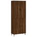 Buffet haut Chêne marron 69,5x34x180 cm Bois d'ingénierie - Photo n°1