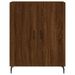 Buffet haut Chêne marron 69,5x34x180 cm Bois d'ingénierie - Photo n°8