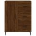 Buffet haut Chêne marron 69,5x34x180 cm Bois d'ingénierie - Photo n°8