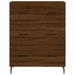 Buffet haut Chêne marron 69,5x34x180 cm Bois d'ingénierie - Photo n°8