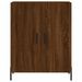 Buffet haut Chêne marron 69,5x34x180 cm Bois d'ingénierie - Photo n°8