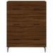 Buffet haut Chêne marron 69,5x34x180 cm Bois d'ingénierie - Photo n°8