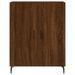 Buffet haut Chêne marron 69,5x34x180 cm Bois d'ingénierie - Photo n°8