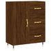 Buffet haut Chêne marron 69,5x34x180 cm Bois d'ingénierie - Photo n°7