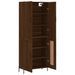 Buffet haut Chêne marron 69,5x34x180 cm Bois d'ingénierie - Photo n°4