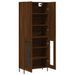 Buffet haut Chêne marron 69,5x34x180 cm Bois d'ingénierie - Photo n°4