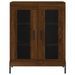 Buffet haut Chêne marron 69,5x34x180 cm Bois d'ingénierie - Photo n°8